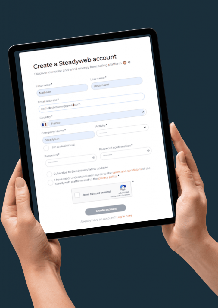 SteadyWeb signup