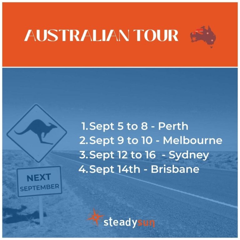 Steadysun roadshow in Australia – itinerary and dates