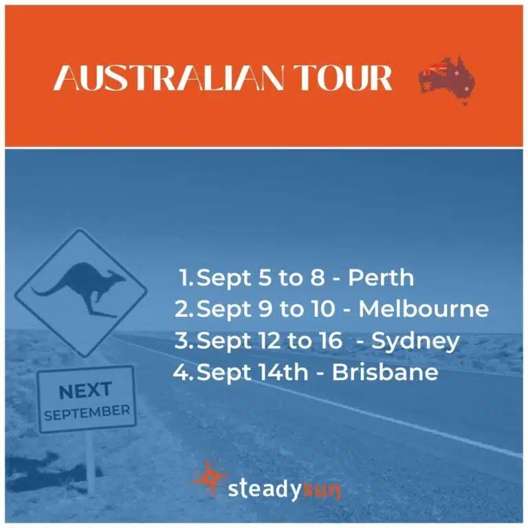 Steadysun roadshow in Australia – itinerary and dates