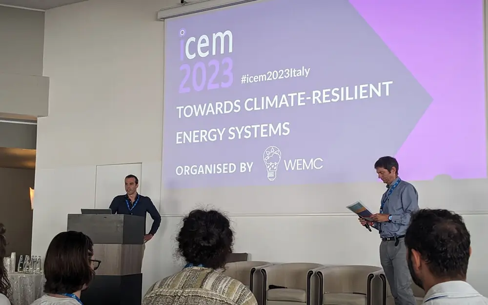 Guillaume from Steadysun speaking at ICEM 2023