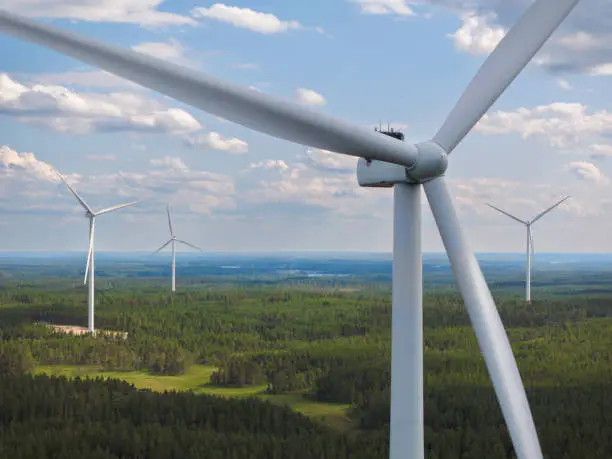 Wind turbine at eye level