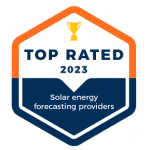 Award badge for solar forecasting benchmarks - top rated 2023
