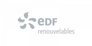 Logo of EDF renouvelables - grey