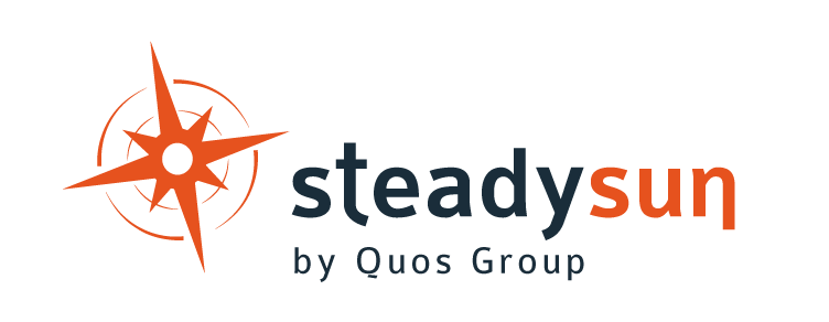 Logo of Steadysun - dark design