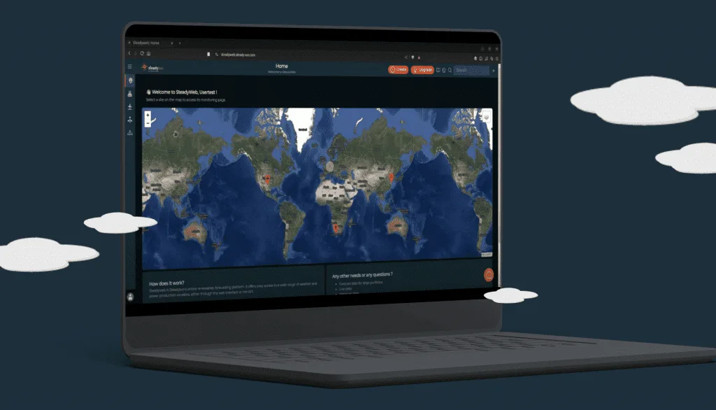 SteadyWeb interface on desktop