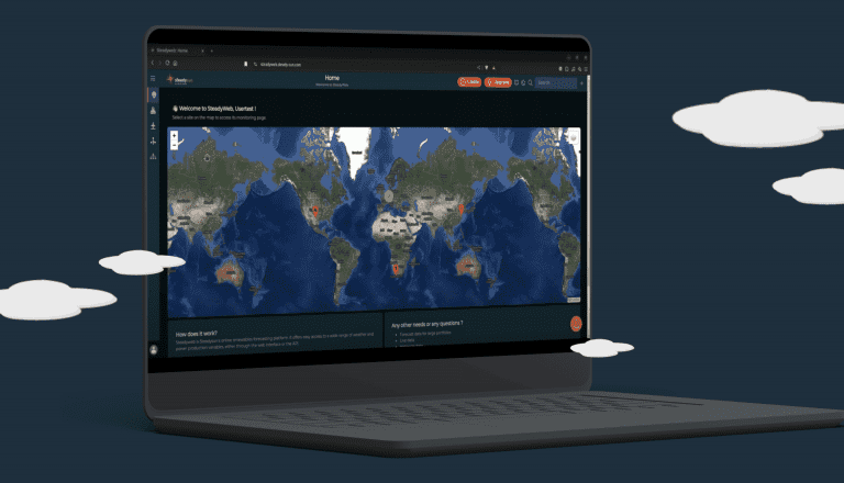 SteadyWeb interface on desktop