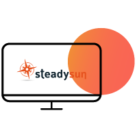 Computer screen displaying SteadySun
