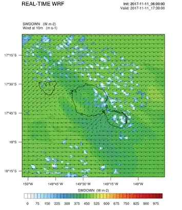 Animated real-time WRF weather simulation by Steadysun