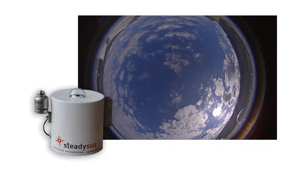 Sky imager and its camera field of view - SteadyEye