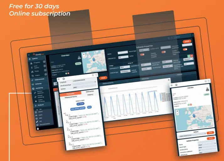 Steadysun Steadyweb dashboard on PC and mobile with free 30-day online subscription CTA