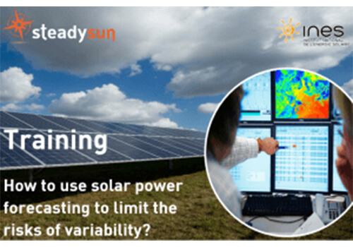 Training visual solar forecasting for variability mitigation